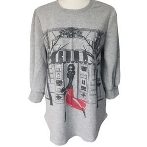 Love + Lace Gray Sweater XL